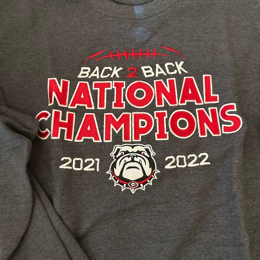 UGA back to back national championship sweatshirt